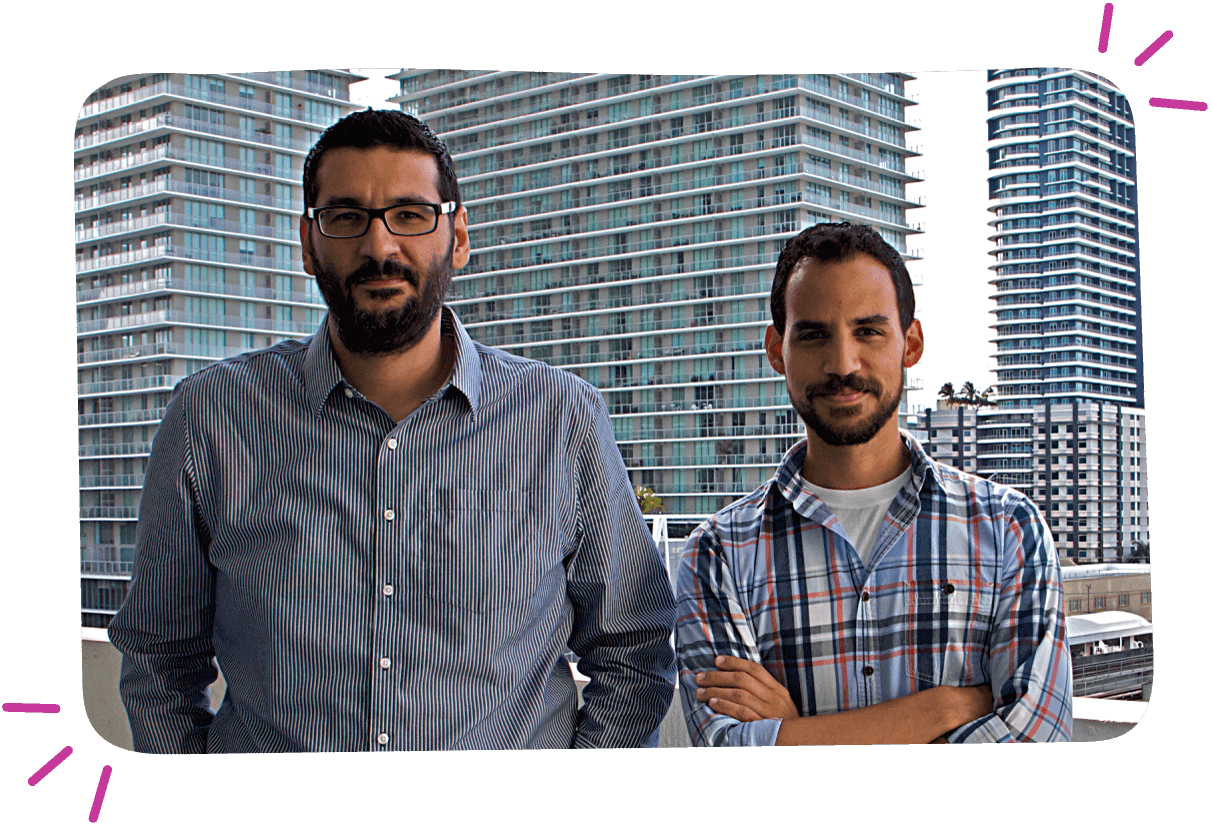 A photo of Gain co-founders, Albizu Garcia and Rafael Torres