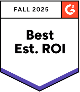 G2 Spring 2025 Best Est. ROI Medal